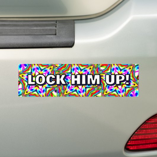 LOCK HIM UP! (you may change the words) Autoaufkleber (Auf Auto)