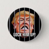 Lock Ihm Up - Anti-Verräter-Präsident Trump Button (Vorderseite)