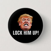 Lock Ihm Up - Anti-Verräter-Präsident Trump Button (Vorderseite)