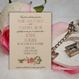 Lock & Key Wedding Suite formelle Einladung