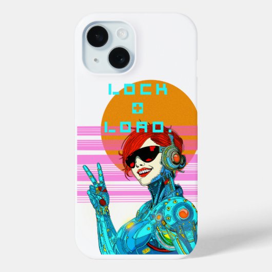 Lock + Load - Cyberpunk Vibe Case-Mate iPhone Hülle (Rückseite)