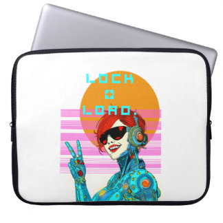 Lock + Load - Cyberpunk Vibe Laptopschutzhülle