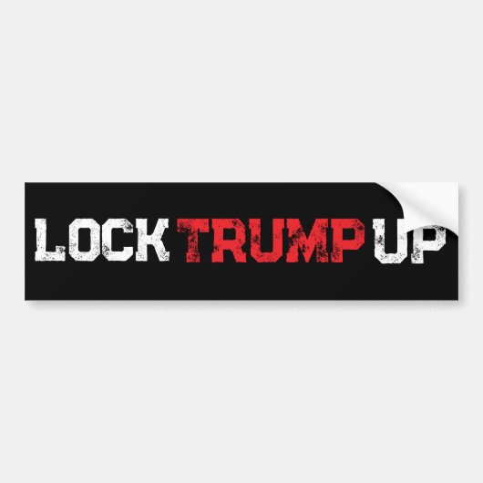 Lock Trump Up Political Autoaufkleber (Vorne)