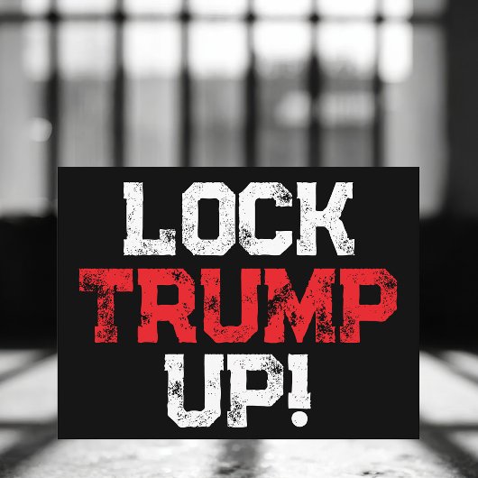Lock Trump Up Political Postkarte