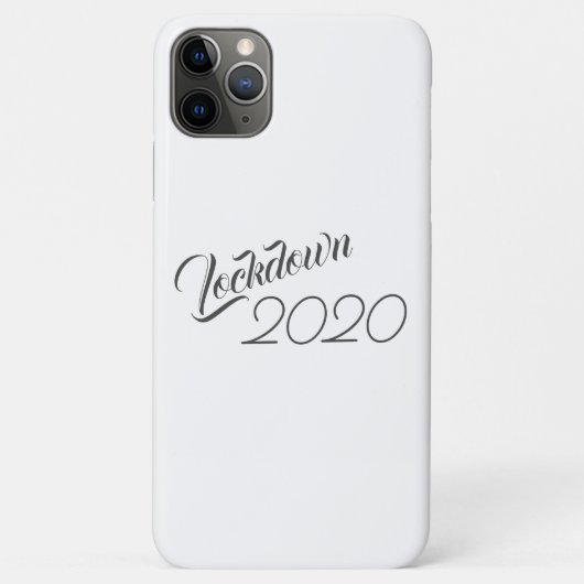 Lockdown 2020 Black & White Trendy Case-Mate iPhone Hülle (Rückseite)