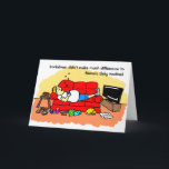 Lockdown Lazy Man Funny Cartoon Geburtstag Karte<br><div class="desc">Der sonnige Cartoon eines faulen Mannes schläft auf seinem Sofa. Er ist umgeben von Chips, Getränkedosen, Kuchen und Schnarchen. Die Meldung auf der Vorderseite der Karte lautet: 'Abschaltung hat keinen großen Unterschied zur täglichen Routine von NAME gemacht!' und drinnen heißt es "Happy Birthday". Personalisieren Sie diese Karte einfach, indem Sie...</div>