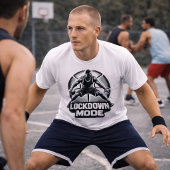 Lockdown-Modus Basketball-Verteidigungs-T-Shirt T-Shirt
