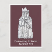 Lockdown Moods: Lewis chessmen - The Queen Postkarte (Vorderseite)