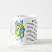 Locke Familien-Wappen Tasse (Vorderseite Links)