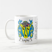 Locke Familien-Wappen Tasse (Links)