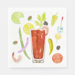 Locked Bloody Mary Paper Napkins Serviette