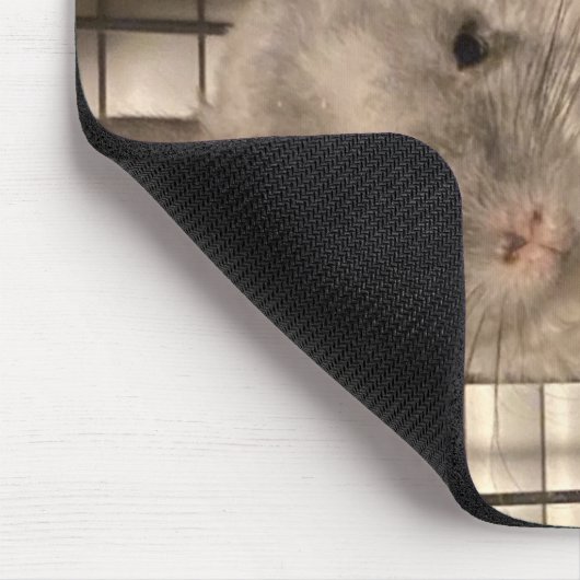 Locken "Curly" Chinchilla Mousepad (Ecke)