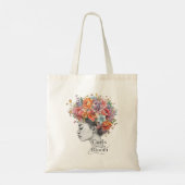 "Locken in Blüte" Frühlingsblumen Custom Grafik-Ta Tragetasche (Rückseite)