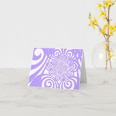 Locken und Wirbel - Singrün Karte (Gelbe Blume)