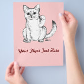 Lockende Kitty Katze Maneki Neko Flyer (Hand)