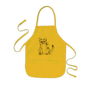 Lockende Kitty Katze Maneki Neko Kinderschürze