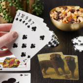 Lockenförmiger Küsten-Retriever Spielkarten (In Situ)