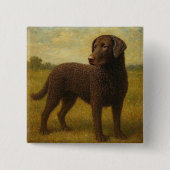 Lockenhaar-Retriever Button (Vorderseite)
