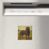 Lockenhaar-Retriever Magnet (In Situ (Geschirrspüler))