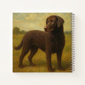 Lockenhaar-Retriever Notizblock (Rückseite)