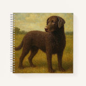 Lockenhaar-Retriever Notizblock (Vorderseite)