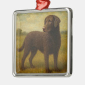 Lockenhaar-Retriever Ornament Aus Metall (Links)