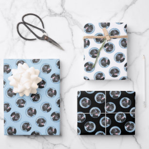 Lockenhauben-Retriever-Malerei Originale Hunde-Kun Geschenkpapier Set