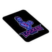 Locker in Gymnastik Schwergewichtstreuerin Magnet (Rechte Seite)