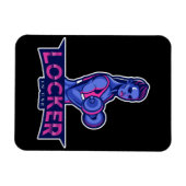 Locker in Gymnastik Schwergewichtstreuerin Magnet (Horizontal)