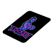 Locker in Gymnastik Schwergewichtstreuerin Magnet (Linke Seite)