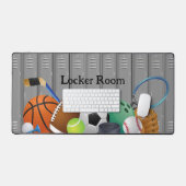 Locker Room Design Desk Mat Schreibtischunterlage (Tastatur & Maus)