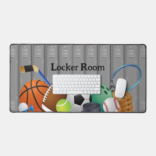 Locker Room Design Desk Mat Schreibtischunterlage (Tastatur & Maus)