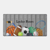 Locker Room Design Desk Mat Schreibtischunterlage (Vorderseite)