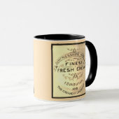 Lockerbie Creamery Label Black Text Trim  Tasse (VorderseiteRechts)