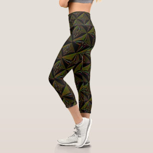 "Lockere Enden" Hoch geschnittene Caprihosen Capri Leggings