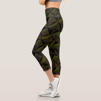 "Lockere Enden" Hoch geschnittene Caprihosen Capri Leggings