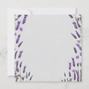 Lockeres Wasserfarbe-Lavendel-Rahmendesign Einladung