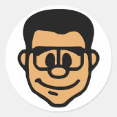 Lockergnome Kopfaufkleber Runder Aufkleber (Vorderseite)