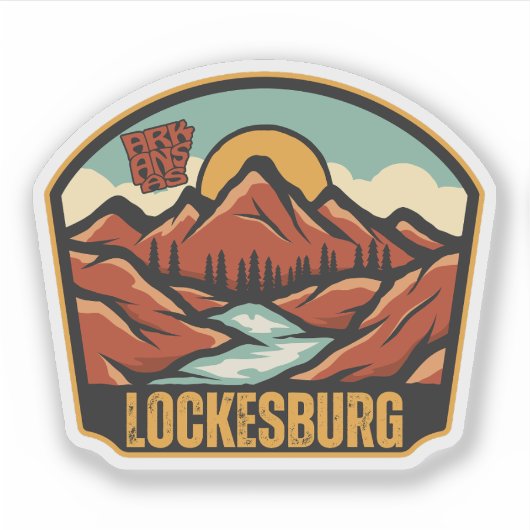 Lockesburg, Arkansas Aufkleber (Vorderseite)