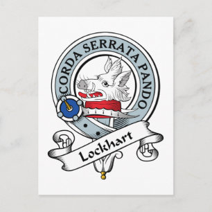 Lockhart Clan Abzeichen Postkarte
