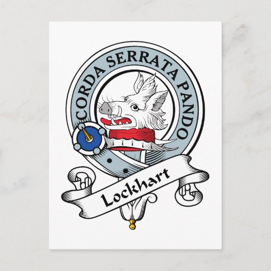 Lockhart Clan Abzeichen Postkarte (Vorderseite)