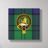 Lockhart Scottish Wappen und Tartan Canvas print Leinwanddruck (Vorderseite)