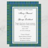 Lockhart Scottish Wedding Einladung (Vorne/Hinten)