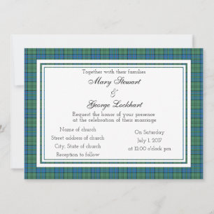 Lockhart Scottish Wedding Einladung