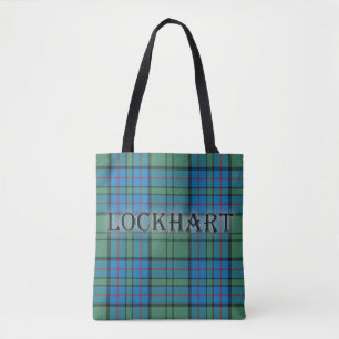 Lockhart Tartan mit Nachname Tasche