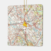 Lockhart TX Topo Map Keramikornament (Links)
