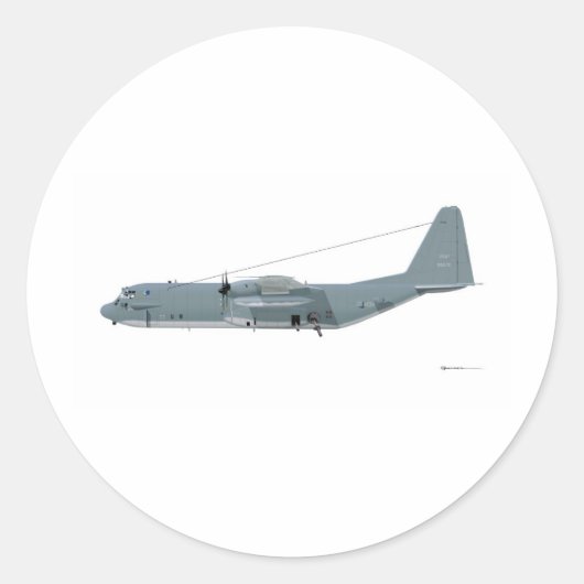 Lockheed AC-130 Specter Runder Aufkleber (Vorderseite)