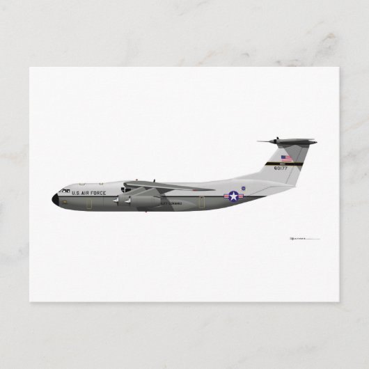 Lockheed C-141A Starlifter Postkarte (Vorderseite)