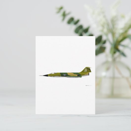 Lockheed F-104 Starfighter Postkarte (Stehend Vorderseite)