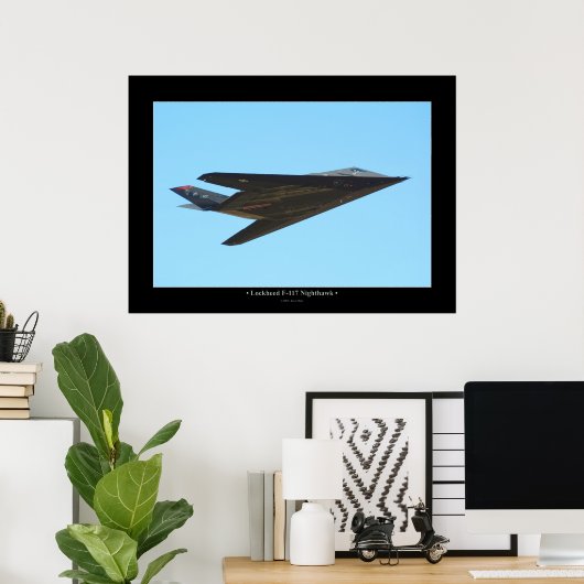 Lockheed F-117 Nighthawk Poster (Heimbüro)